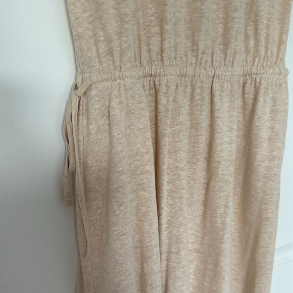 Old Navy cream dress drawstring waist - Picture 3 of 3